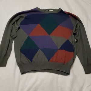 Vintage Dunhill Multicolor Casmere/Silk Crewneck Sweater